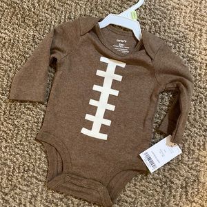 NWT- football onesie